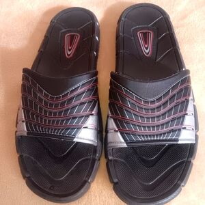 Men's size 11.5, Champion slides